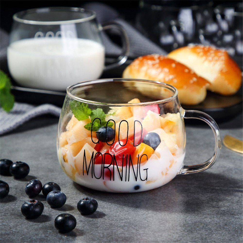 Kaffeeglas mit Spruch
