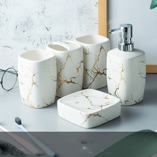 Badezimmer-Set aus Keramik