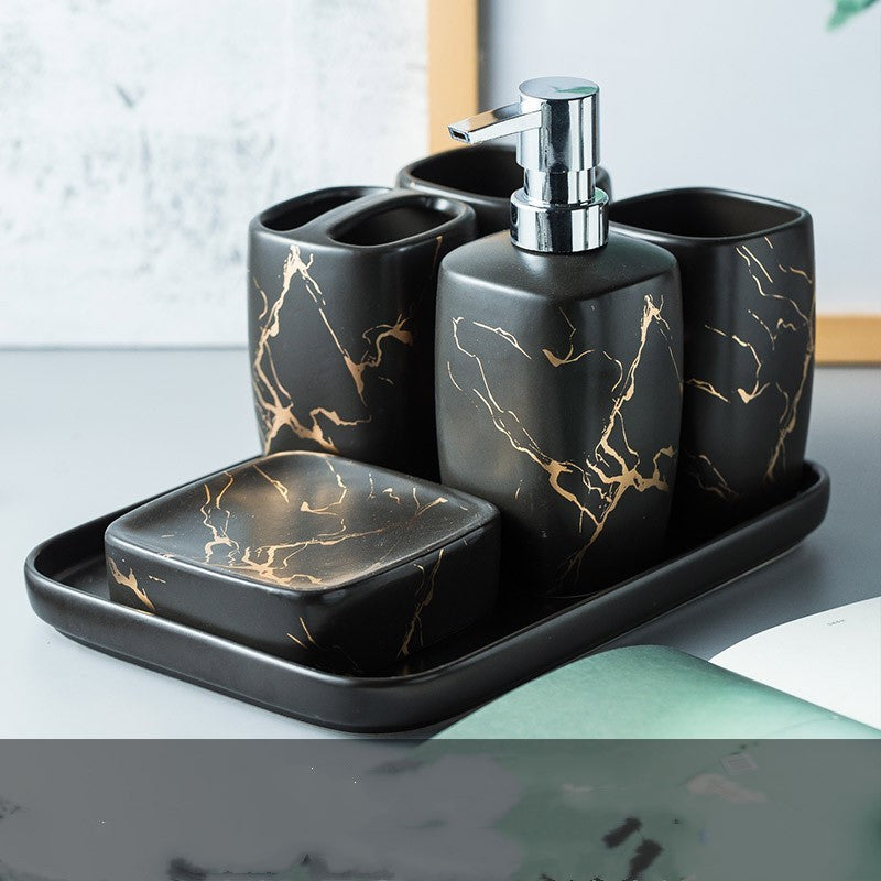 Badezimmer-Set aus Keramik
