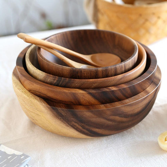 Handgefertigte Holzschüssel